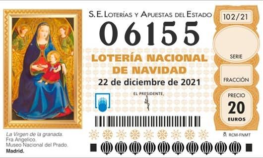 Número 06155 loteria Nacional