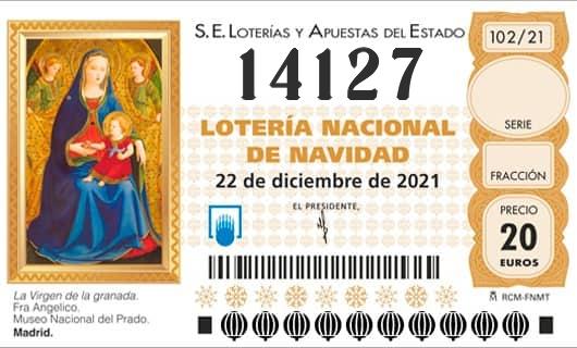 Numero 14127 loteria Nacional