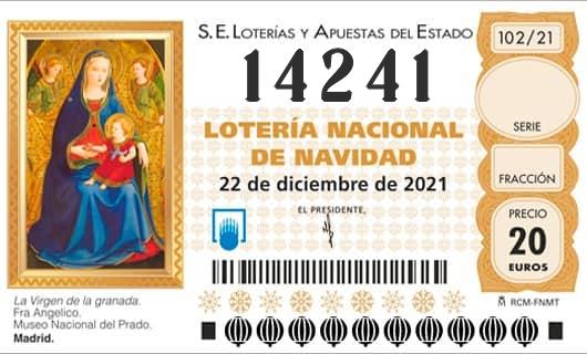 Número 14241 loteria Nacional