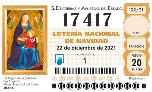 Numero 17417 loteria Nacional