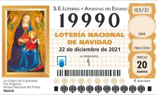 Número 19990 loteria Nacional
