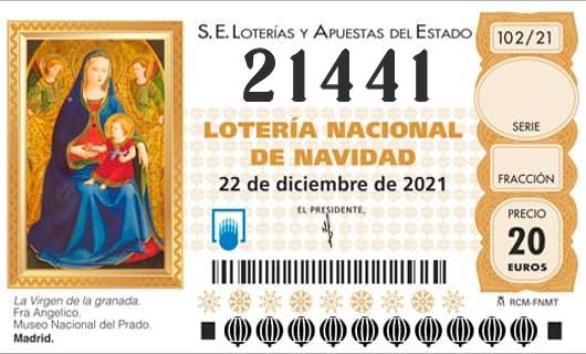 Numero 21441 loteria Nacional