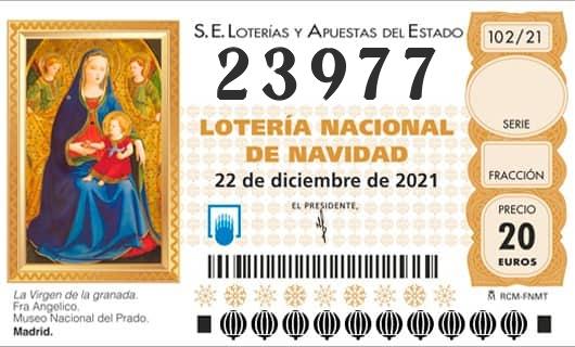 Numero 23977 loteria Nacional