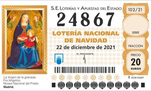 Número 24867 loteria Nacional