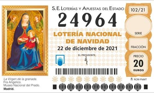 Numero 24964 loteria Nacional