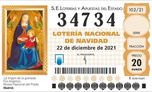 Numero 34734 loteria Nacional