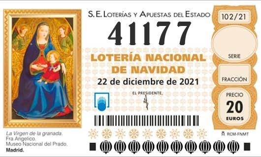 Número 41177 loteria Nacional