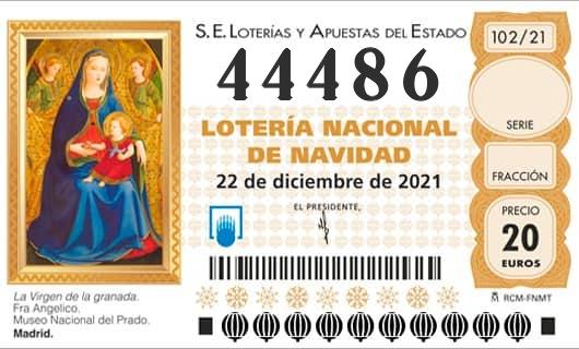 Numero 44486 loteria Nacional