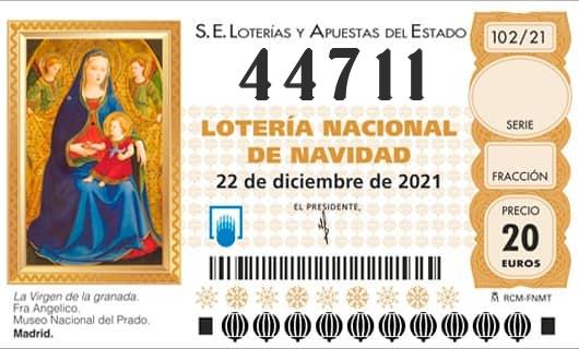 Numero 44711 loteria Nacional