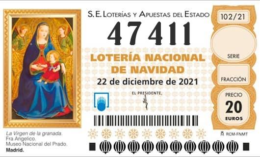 Numero 47411 loteria Nacional