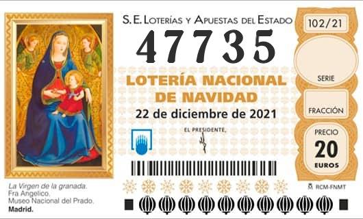 Numero 47735 loteria Nacional