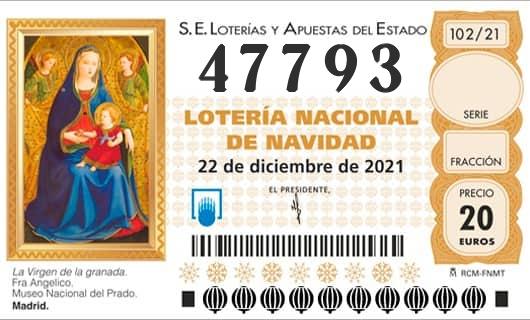 Numero 47793 loteria Nacional