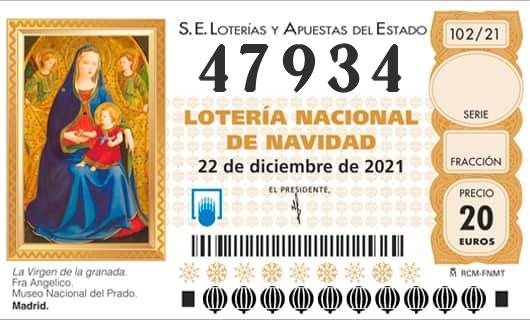 Numero 47934 loteria Nacional