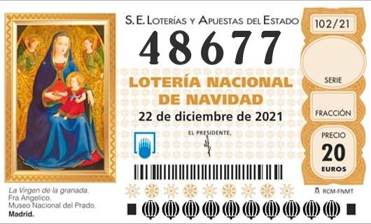 Número 48677 loteria Nacional