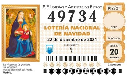 Numero 49734 loteria Nacional