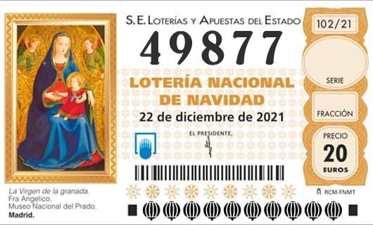 Número 49877 loteria Nacional