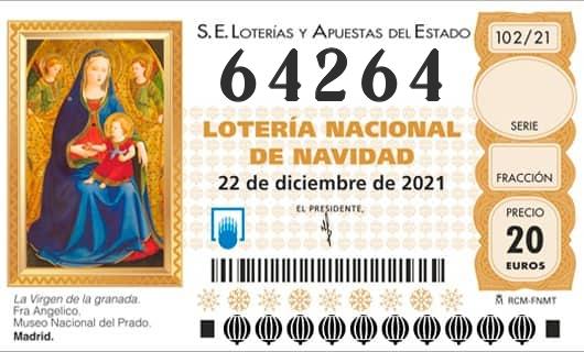 Numero 64264 loteria Nacional