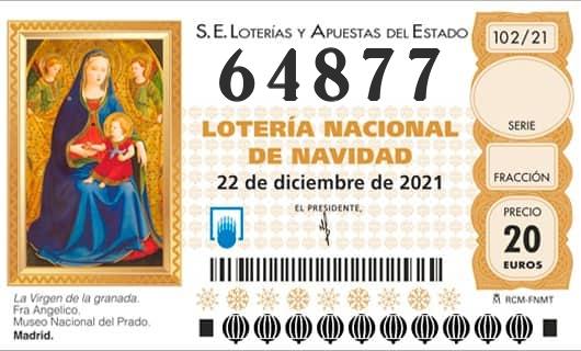 Numero 64877 loteria Nacional