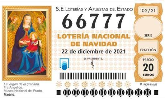 Numero 66777 loteria Nacional