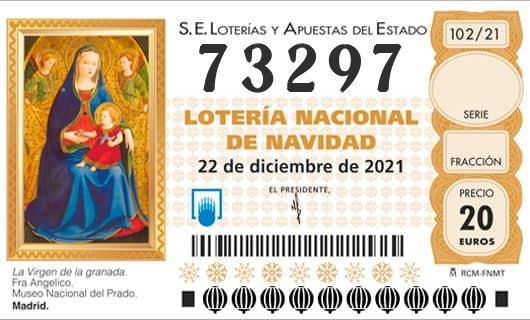 Número 73297 loteria Nacional