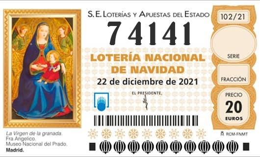 Numero 74141 loteria Nacional