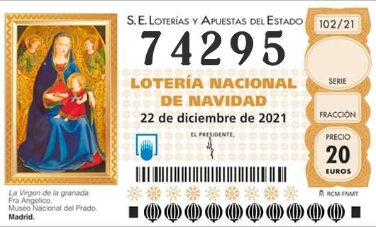 Numero 74295 loteria Nacional