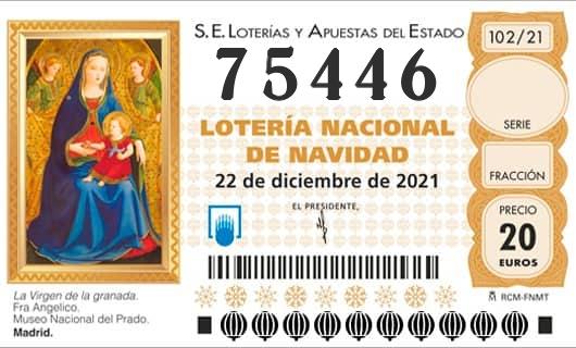 Numero 75446 loteria Nacional