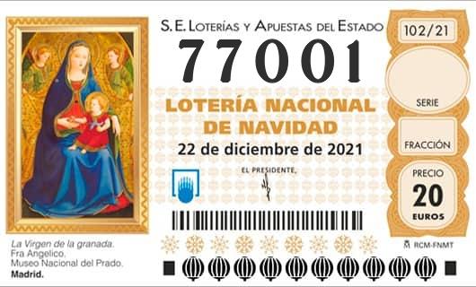 Numero 77001 loteria Nacional