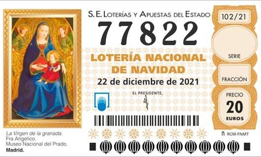 Numero 77822 loteria Nacional