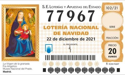 Numero 77967 loteria Nacional