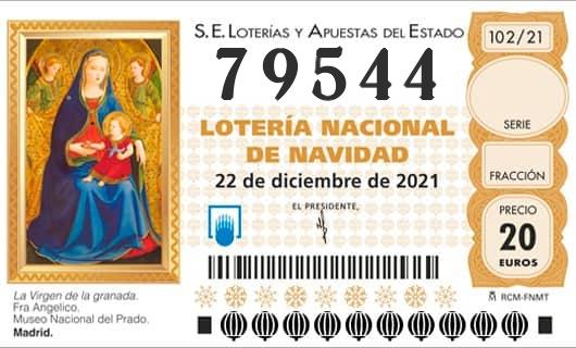 Numero 79544 loteria Nacional