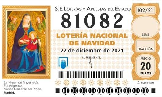 Numero 81082 loteria Nacional