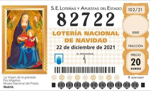 Numero 82722 loteria Nacional