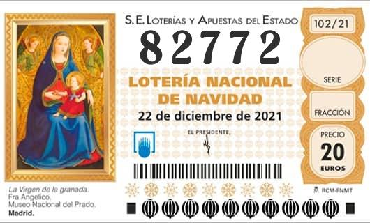 Numero 82772 loteria Nacional