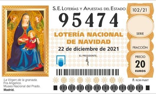 Numero 95474 loteria Nacional