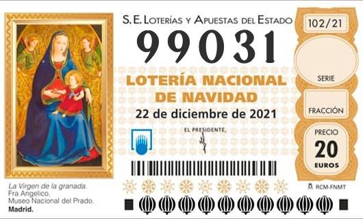 Numero 99031 loteria Nacional