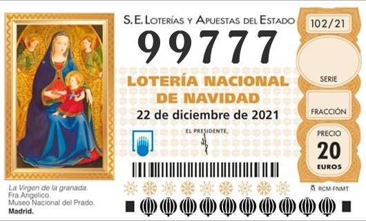 Numero 99777 loteria Nacional